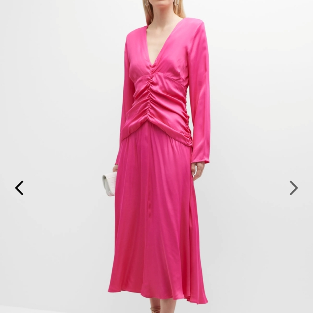 Farm Rio Long Sleeves Midi Dress NWT